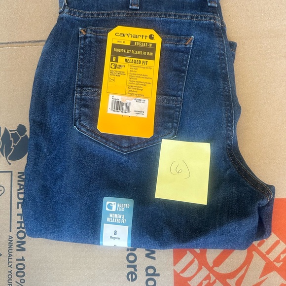 Carhartt Denim - Carhartt Women’s Relaxed Fit Jeans - Dark Blue